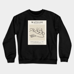 Henri Matisse - Line Drawing of Woman - Essense of Line Crewneck Sweatshirt